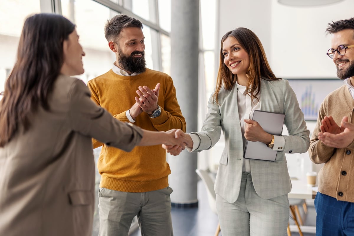 Professional discussing personal loan options with client